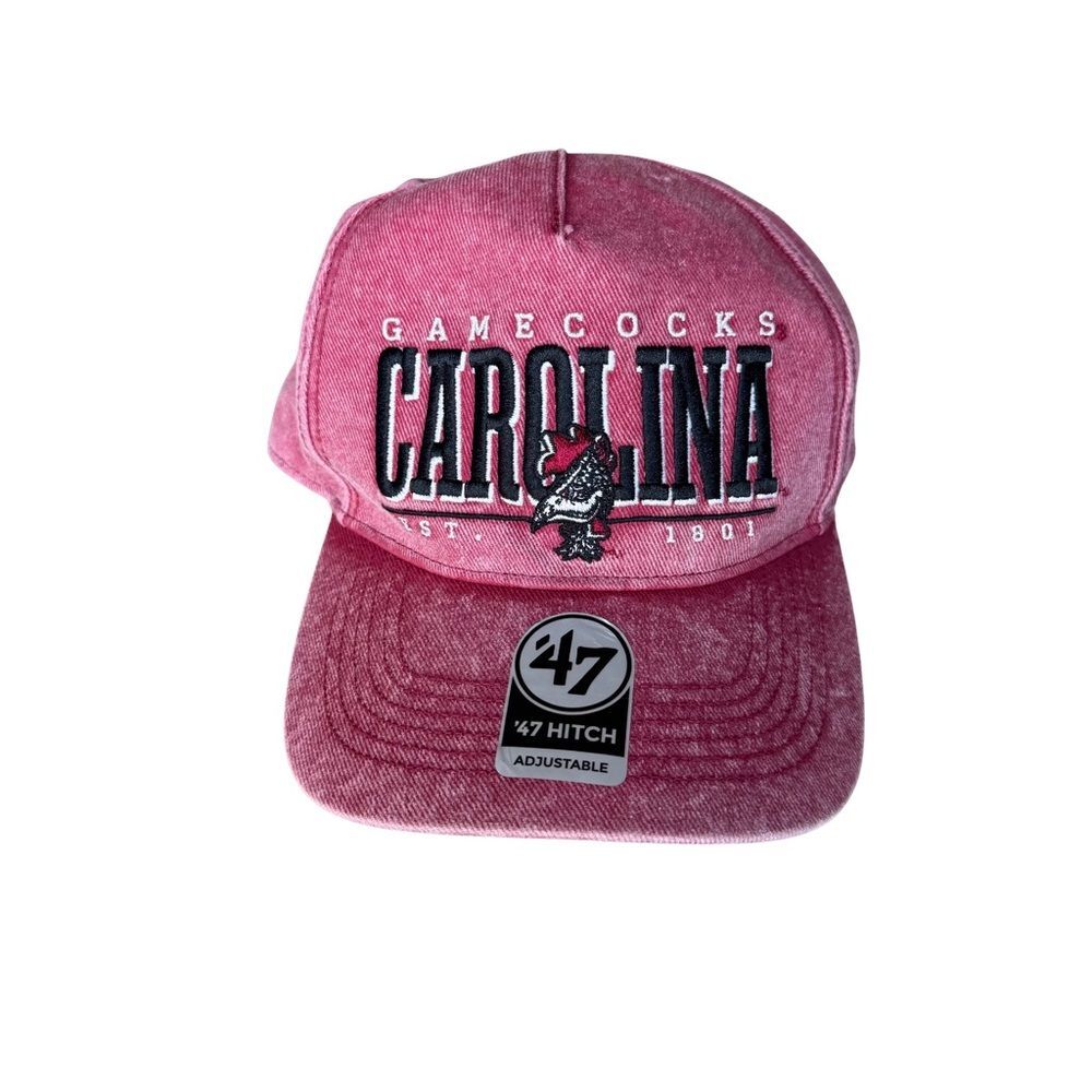 ’47 Brand South Carolina Gamecocks Hat Vintage Wash Razor Red OSFA Adjustable